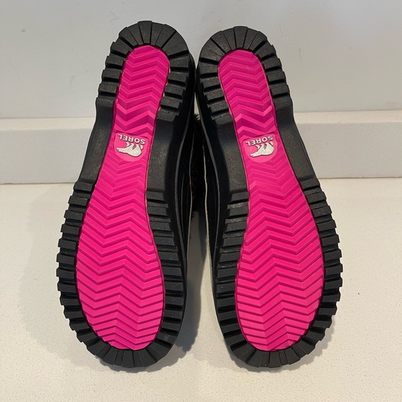 $85 Sorel Waterproof Black Pink Tweed Size 5 Winter Boots NY2424-010 Tivoli II - Picture 4 of 11